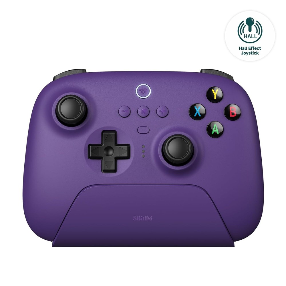 8Bitdo Ultimate 2.4G Wireless Controller with Dock PC Steam Apple Android Purple