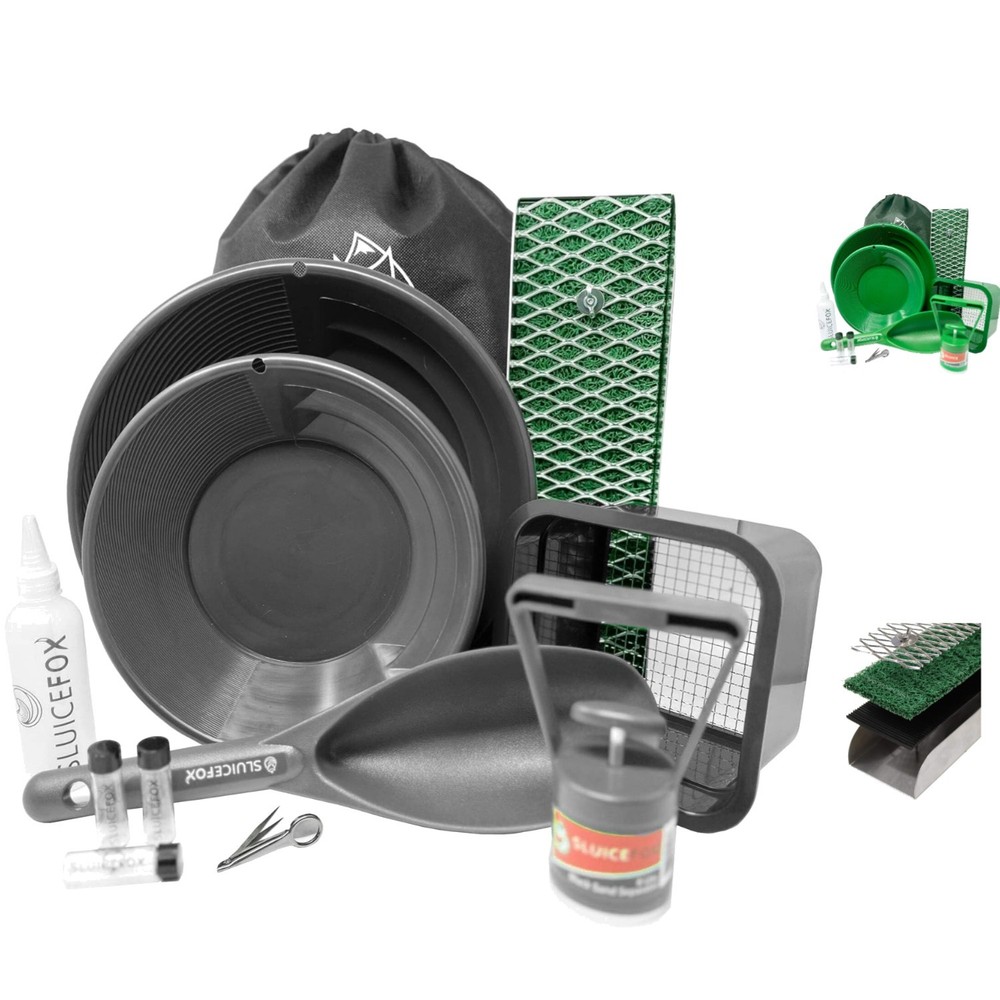 All-in-One Gold Panning Kit: Portable Sluice, Essential Tools & Backpack