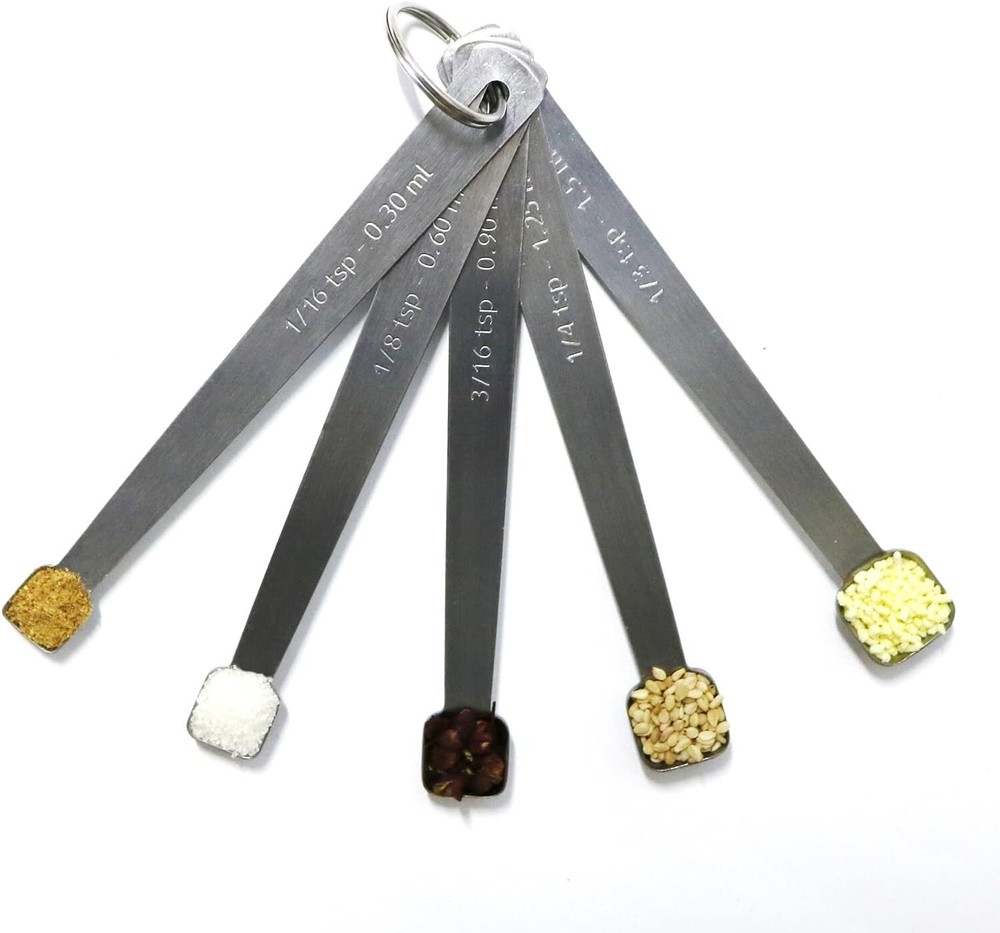 Stainless Steel Mini Measuring Spoons Set for Precise Cooking and Baking