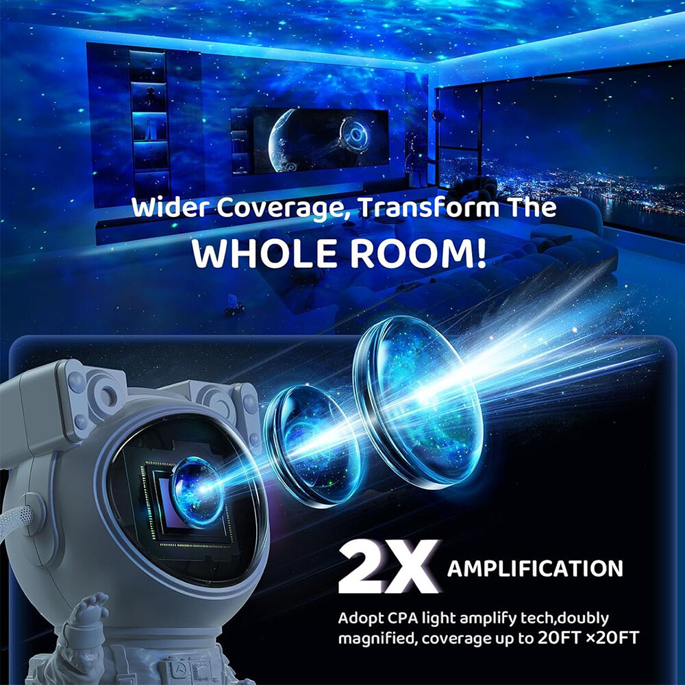 Astronaut Galaxy Projector Starry Nebula Ceiling LED Night Lights for Decor Gift
