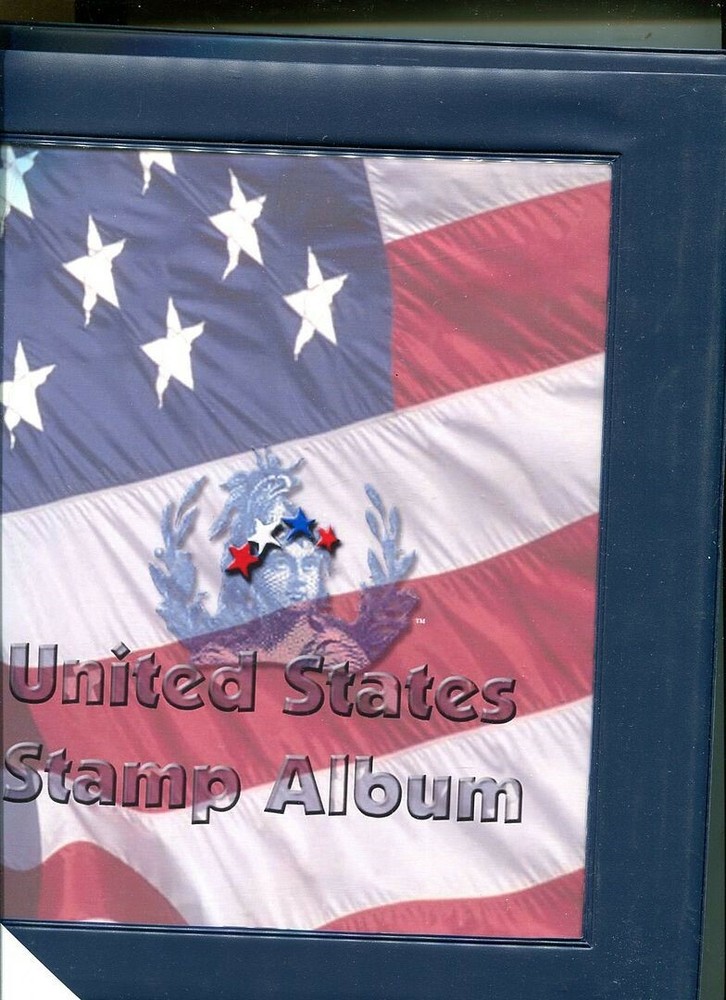 1995 - 1998 UNITED STATES STAMP ALBUM AND PAGES WITH BINDER
