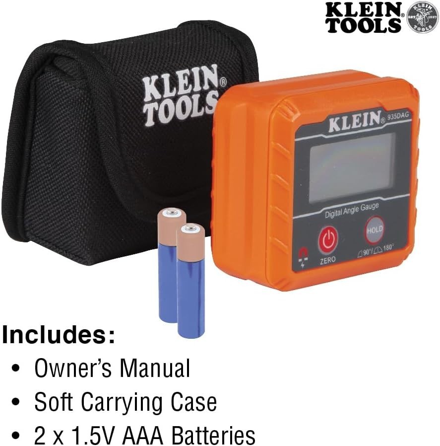 Klein Tools 935DAG Digital Electronic Level & Angle Gauge 0-180° Precision Tool