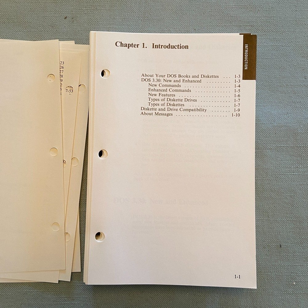 IBM Disk Operating System Version 3.30 Reference 1st Ed. 1987 Programming Family