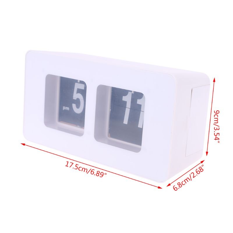 Retro Auto Flip Clock Digital Wall Clocks Digital Desk Clock Battery Operated