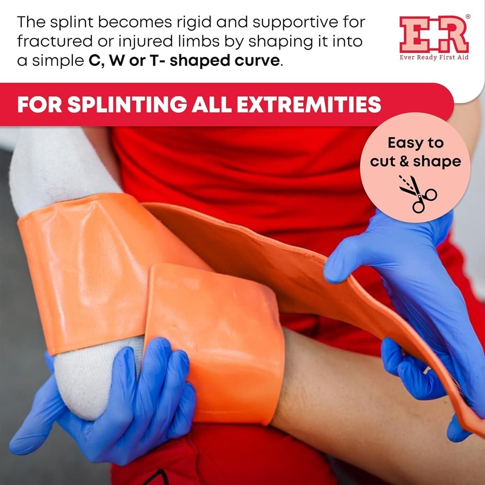 Universal 24-Inch Aluminum Splint - Lightweight & Flexible First Aid Solution
