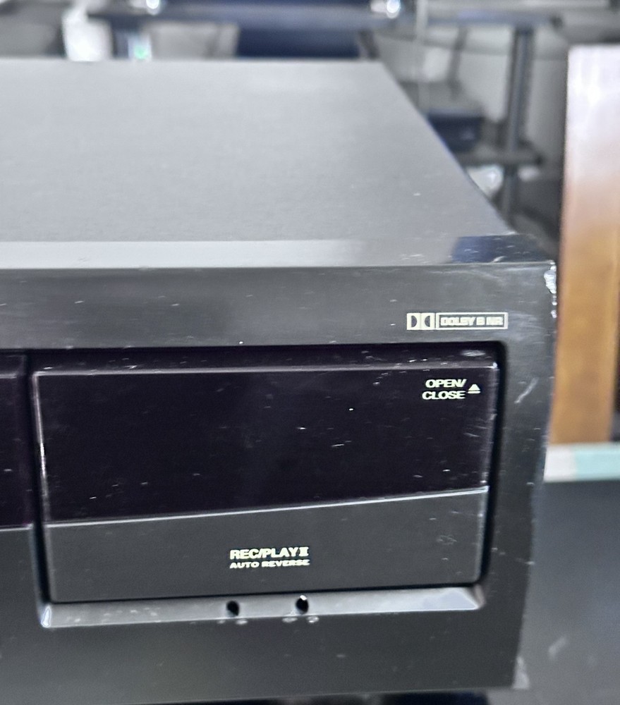 Techwood TDX85 Dual Cassette Deck Auto Reverse Dolby NR Tested Working