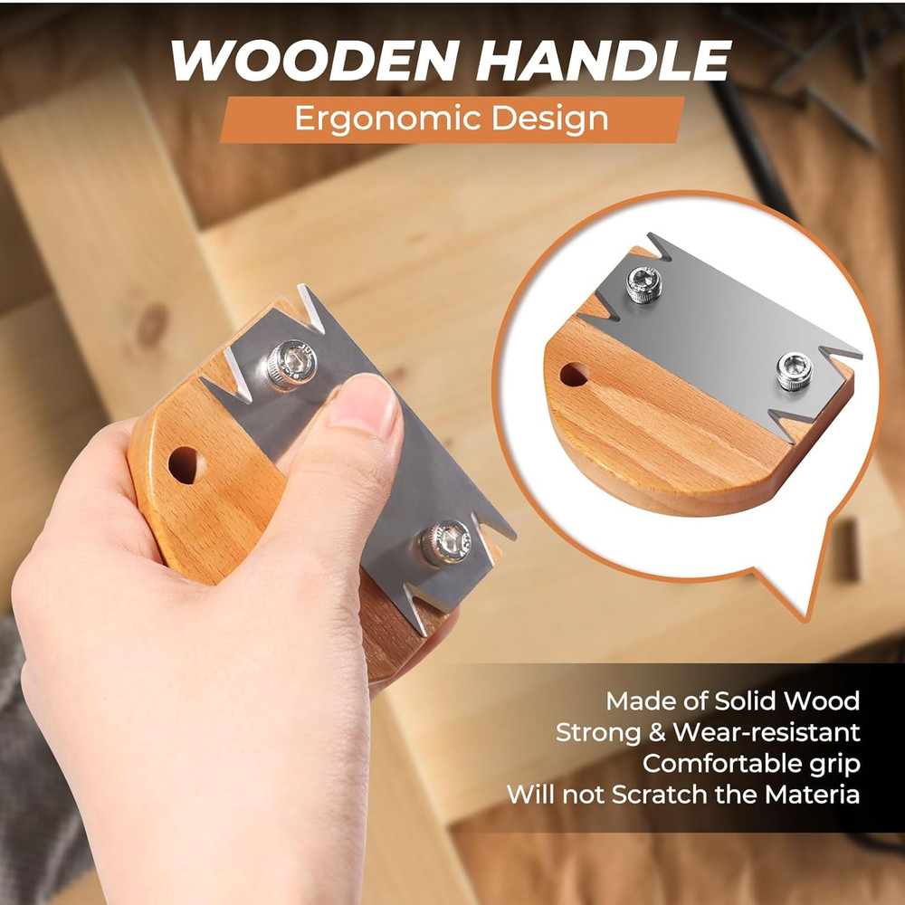 Edge Banding Trimmer & Planer - 2PCS Replacement Blades, Deburring, Chamfering &