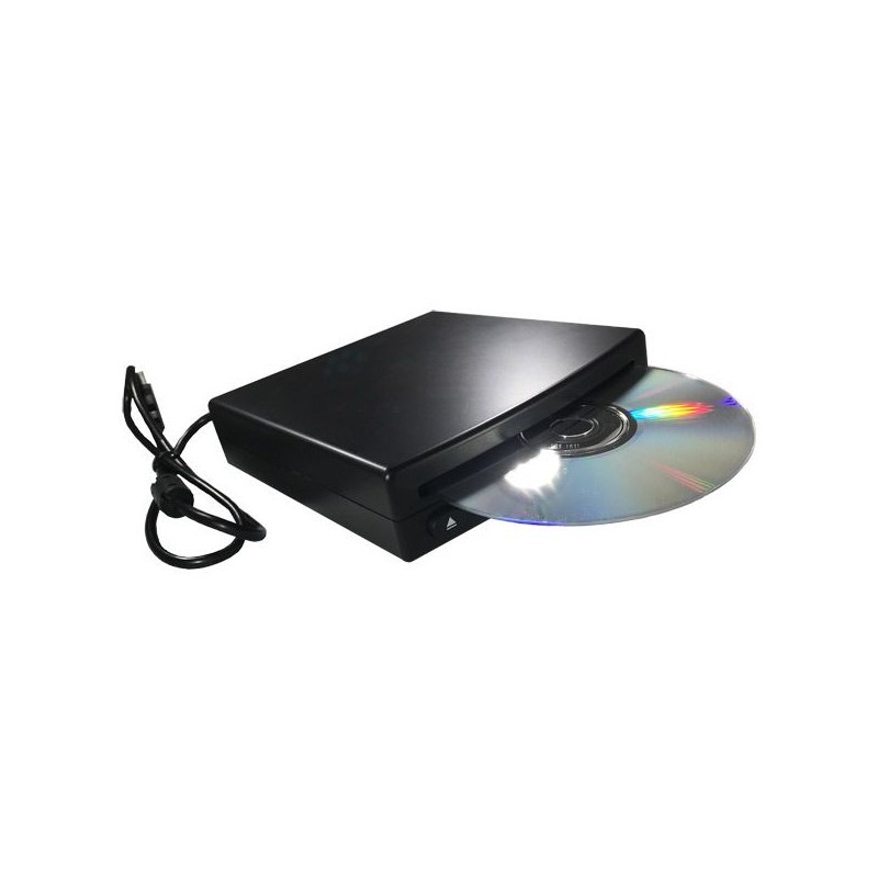 External USB CD Player for Car Portable Integrated Add-On CD Player w/ USB Cable