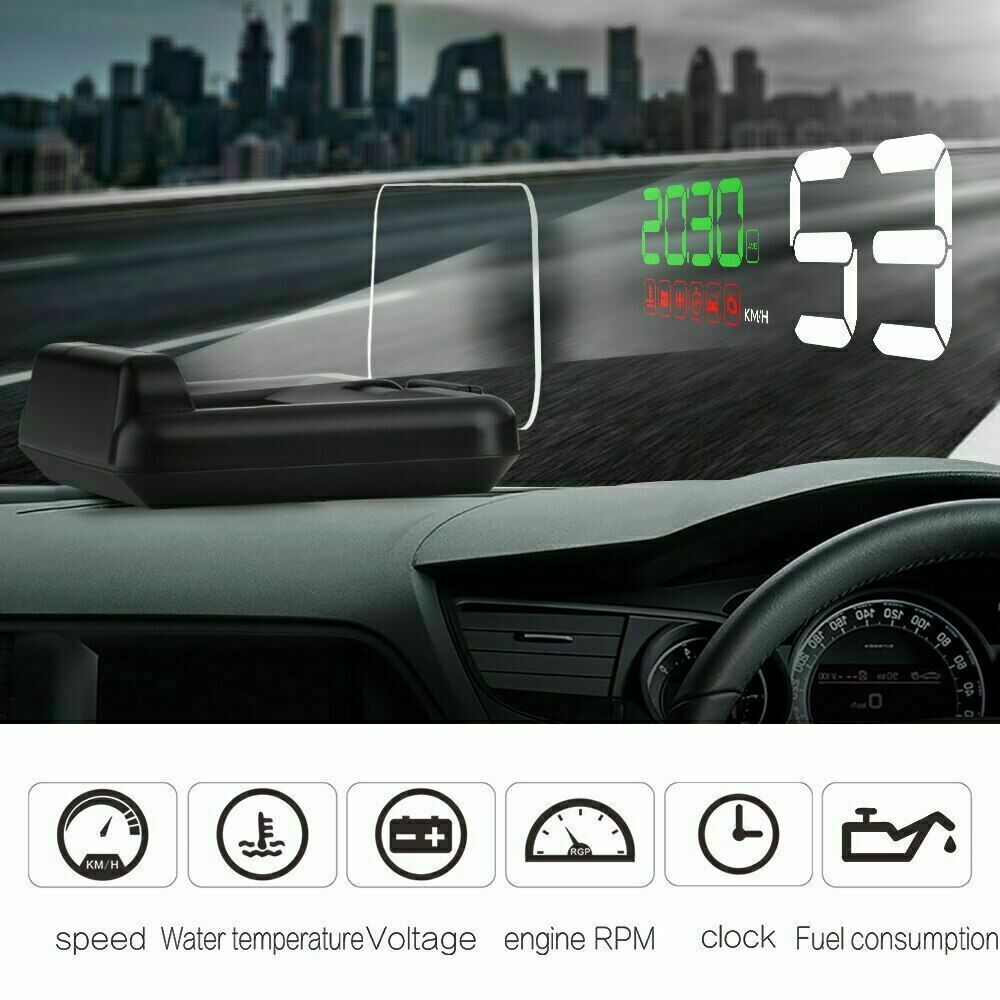 C500 Car HUD Head Up Display Speedometer Windshield Projector Diagnostic Tool