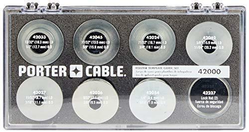 PORTER-CABLE Router Template Guide, 9-Piece (42000)