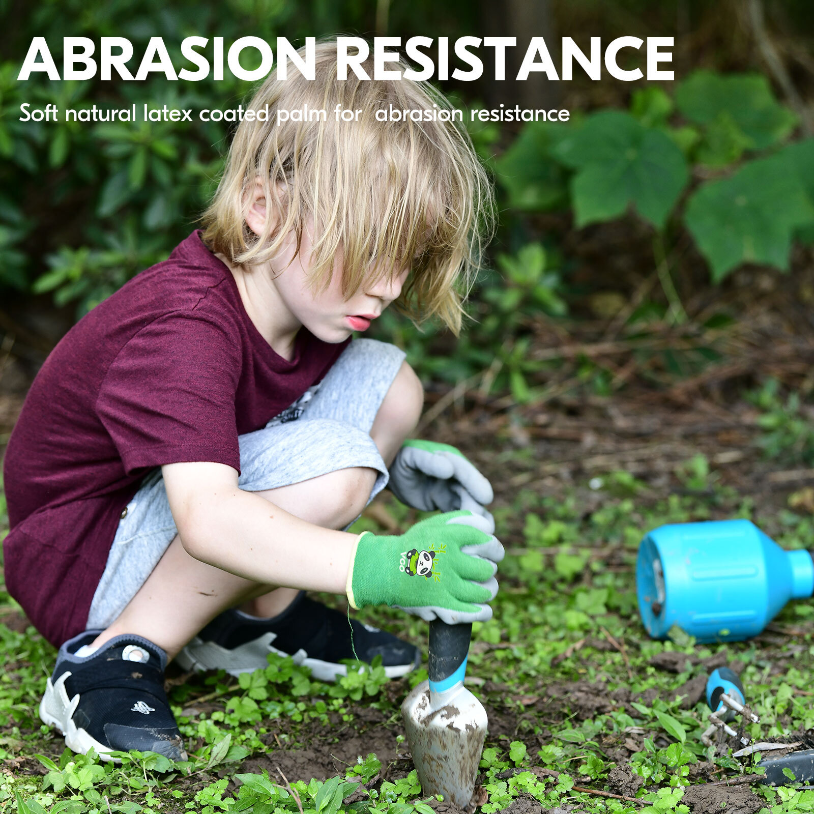 Vgo 1/2Pairs Kids' Gardening Gloves, Working and Outdoor Gloves (KID-RB6026)