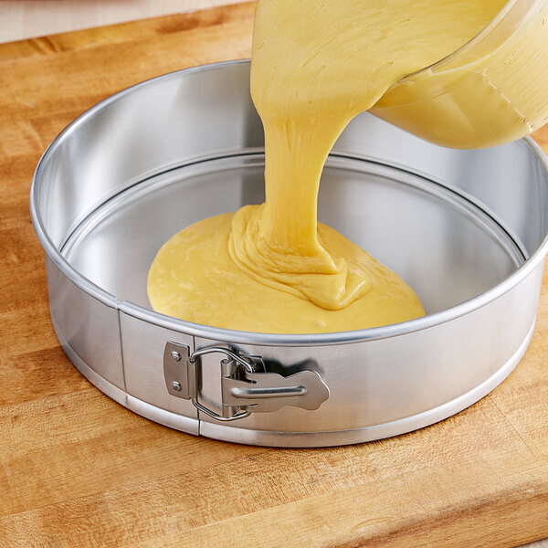 Choice 3" High Sided Aluminum Springform Cake Pan (select diameter below)