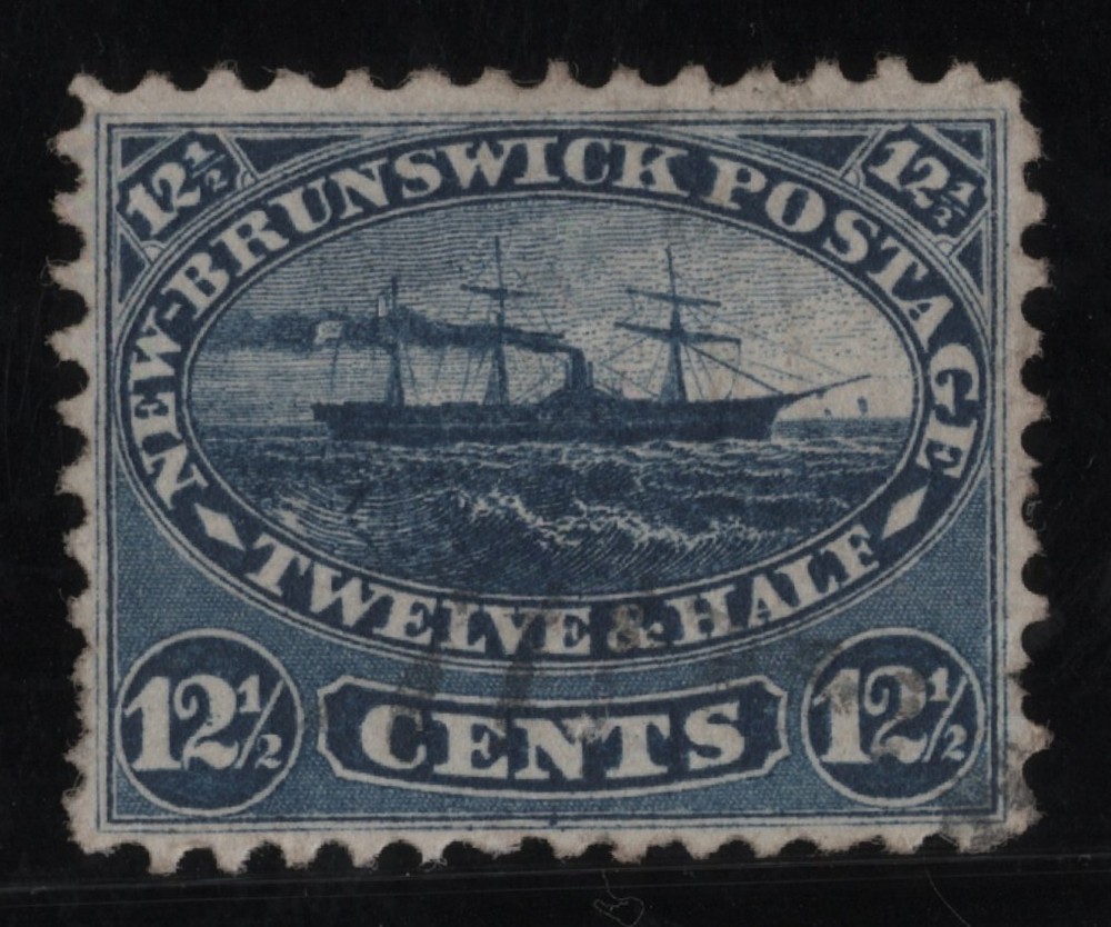 #10 New-Brunswick Canada used well centered XF
