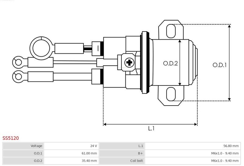 FOR CAR STARTER SS5120 SOLENOID SWITCH, STARTER