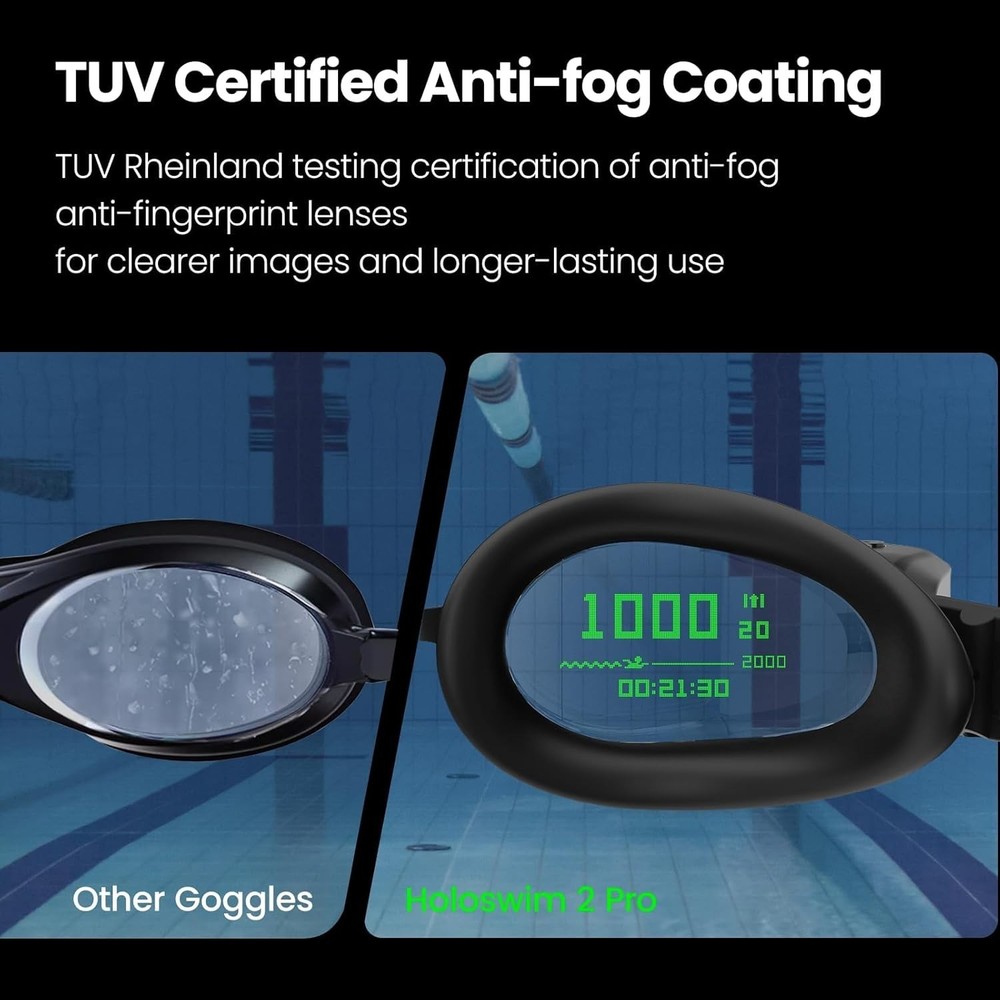 Smart Swim Goggles 2PRO, AR Real-Time Display, Data Tracking & Training Plans...