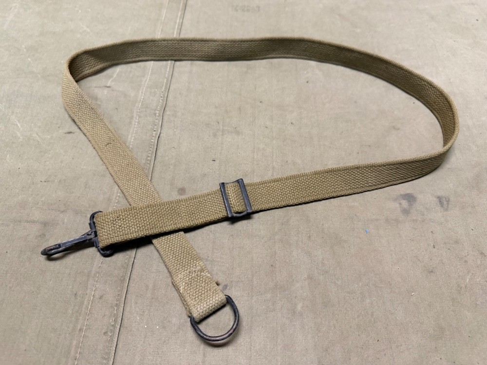 ORIGINAL WWII US ARMY LARGE EQUIPMENT CARRY STRAP-OD#3
