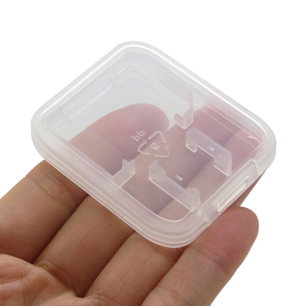 10Pcs Micro SD SDHC Memory Card Case Holder Box Storage Hard Plastic Transparent