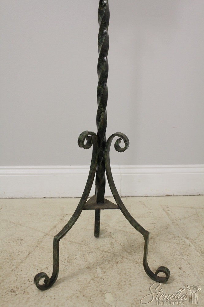 F56005EC: Paint Decorated Iron Base Fire Screen