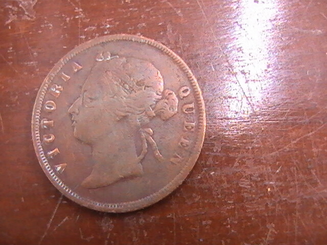 STRAITS SETTLEMENTS 1 CENT 1887 QUEEN VICTORIA