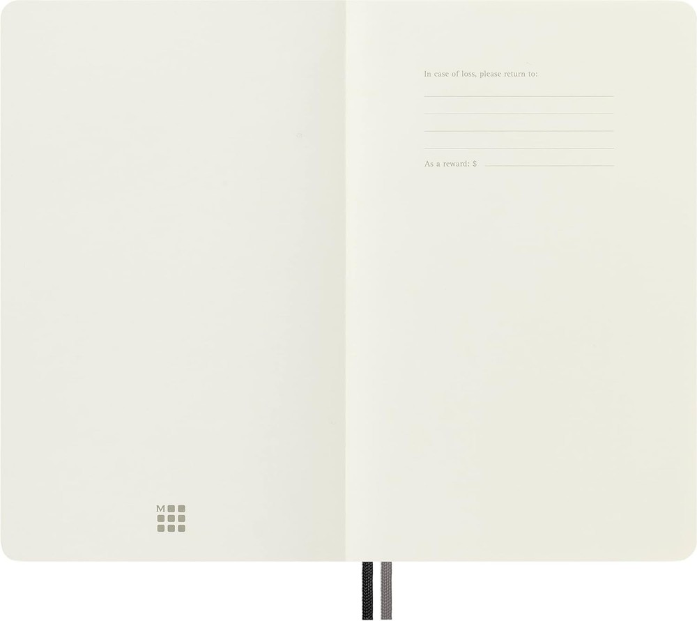 Moleskine Classic Expanded Notebook, Large Plain/Blank, Black, 400 Pages