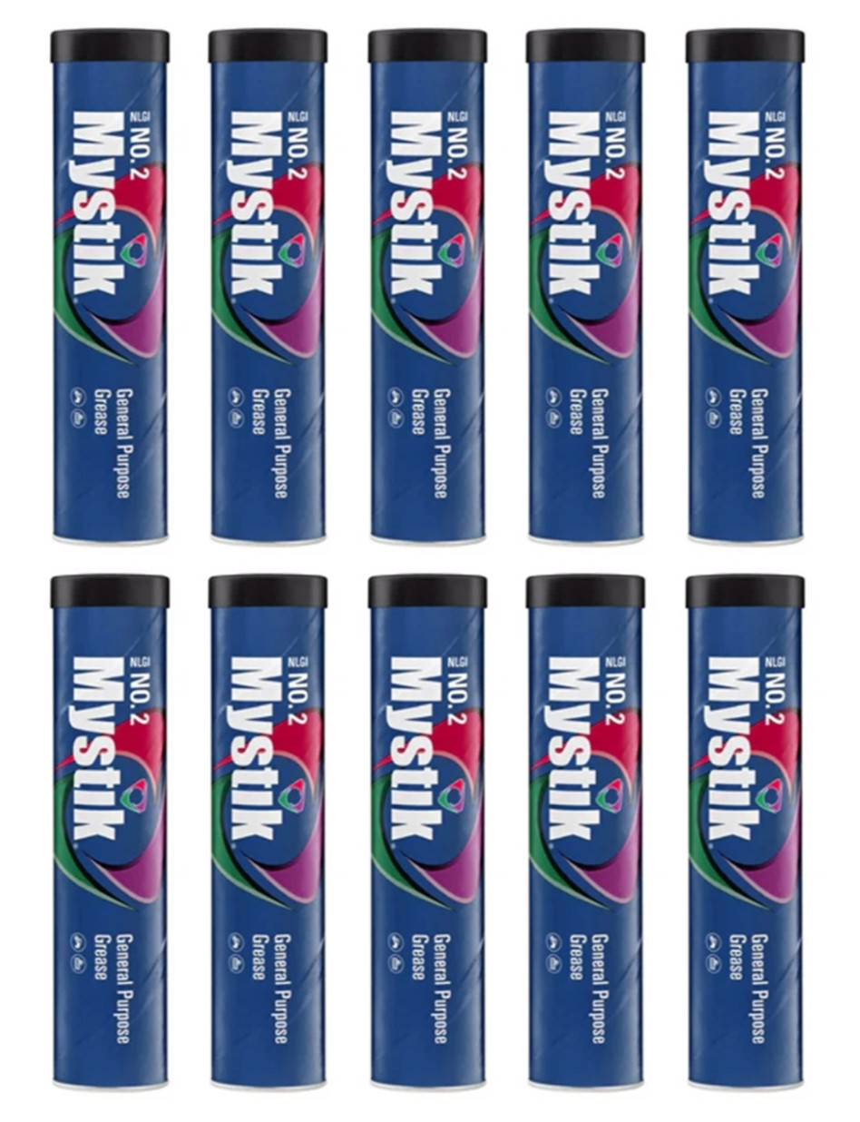 Mystik General Purpose #2 Grease, Case of 10 - 14 Ounce Tubes | 665150002155