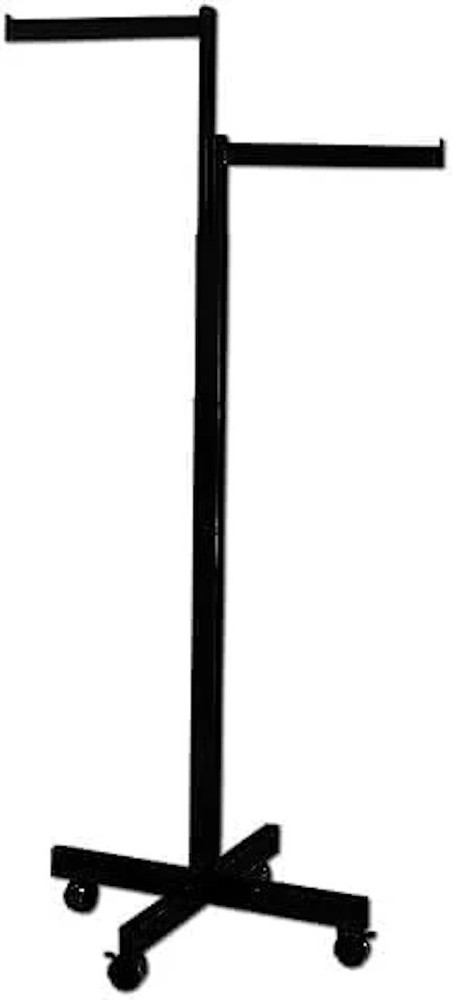 2 Way Rack Black X Base with casters
