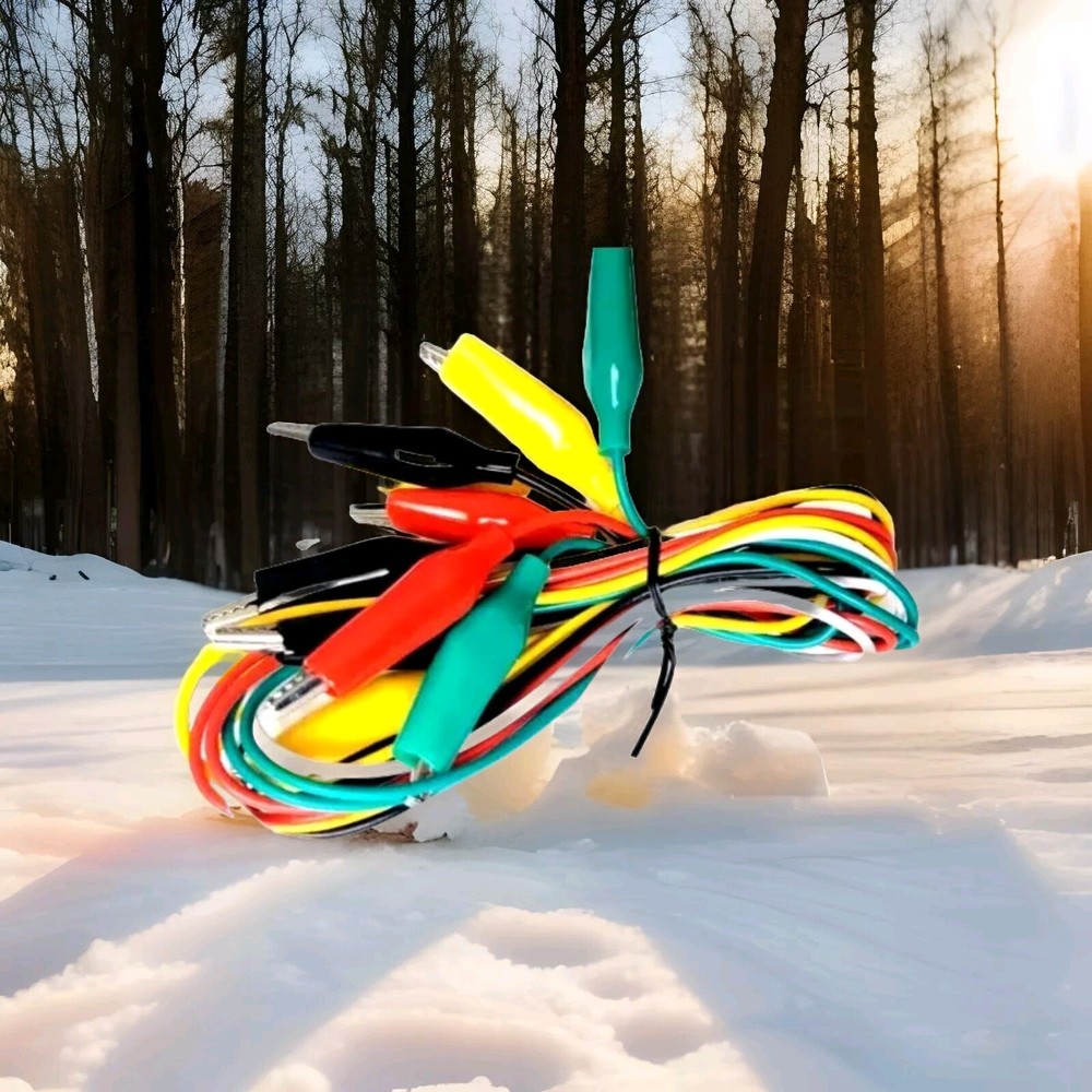 Cen-tech18"  low voltage multi-colored test leads with insulated double...