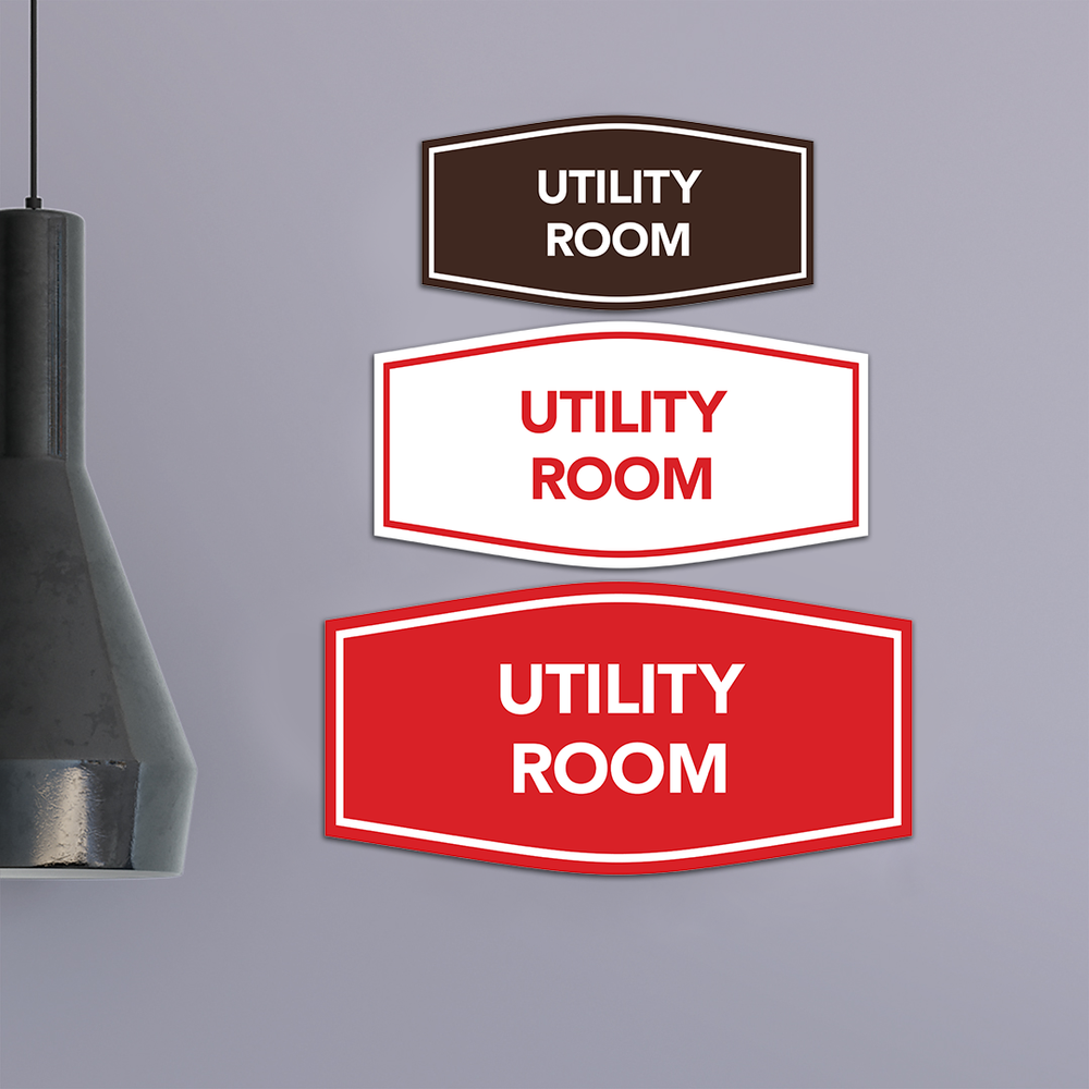 Fancy Utility Room Wall or Door Sign