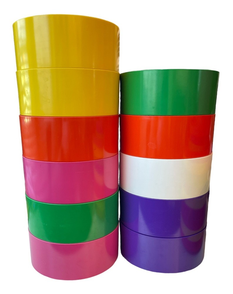Heller Massimo Vignelli 28 Piece Rainbow Dining Set MCM Vintage Plastic