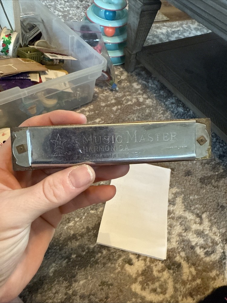 Vintage Music Master Harmonica Extra Full Tone Instrument