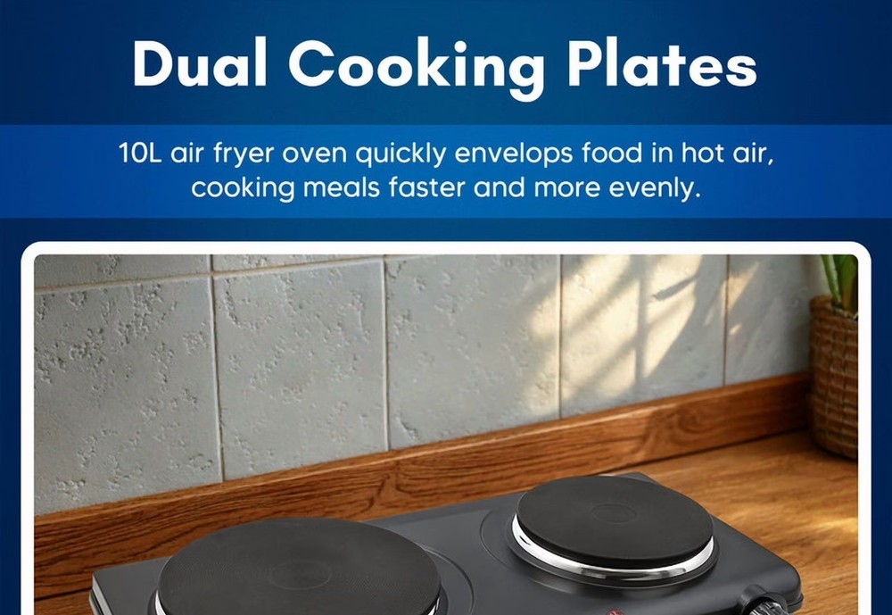 Electric Double Cast Burner Hot Plate
