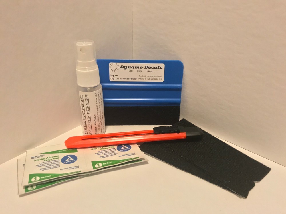 Vinyl Decal & Sticker Application Tool Kit with Detailed Instructions