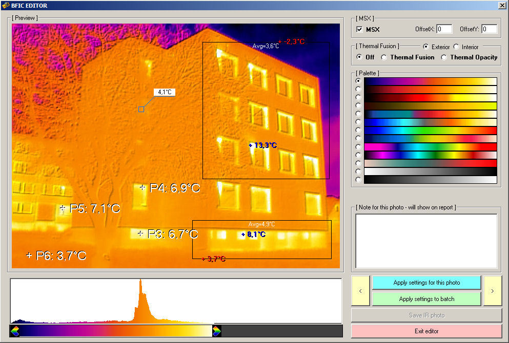 Thermal camera imaging software for FLIR cameras, may work for other models EU