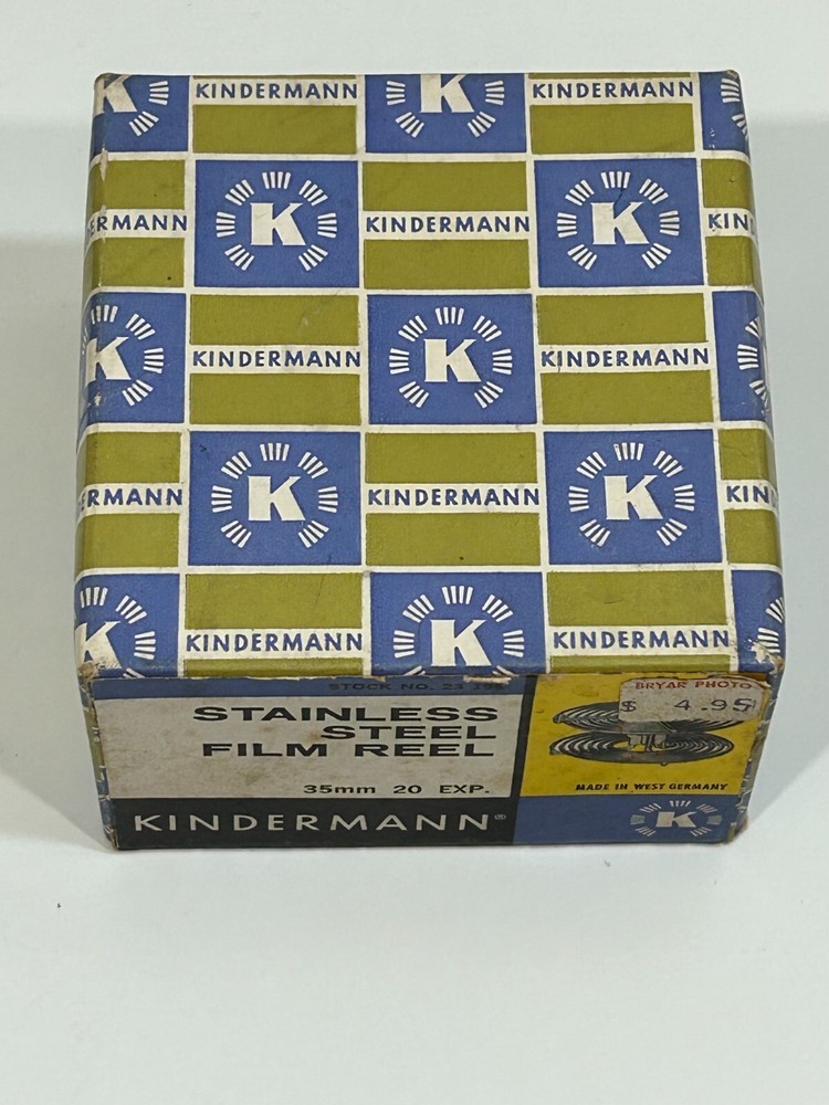 Kindermann Stainless 35mm/20-Frame Easy-Loading Roll Film Processing Spiral Reel