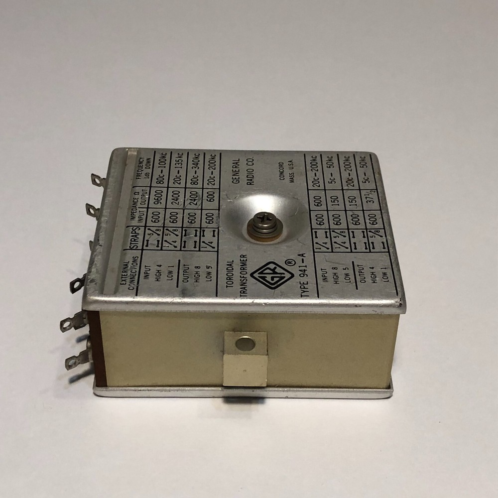 General Radio 941-A Audio Input Toroidal Transformer (Untested)