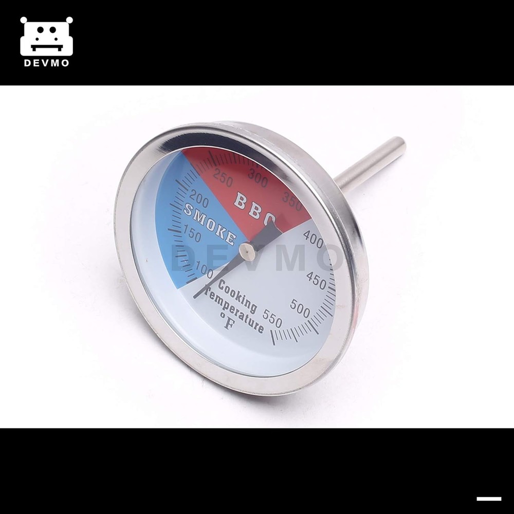 DEVMO 2" Temperature Gauge Thermometer for Barbecue BBQ Grill Smoker Pit...