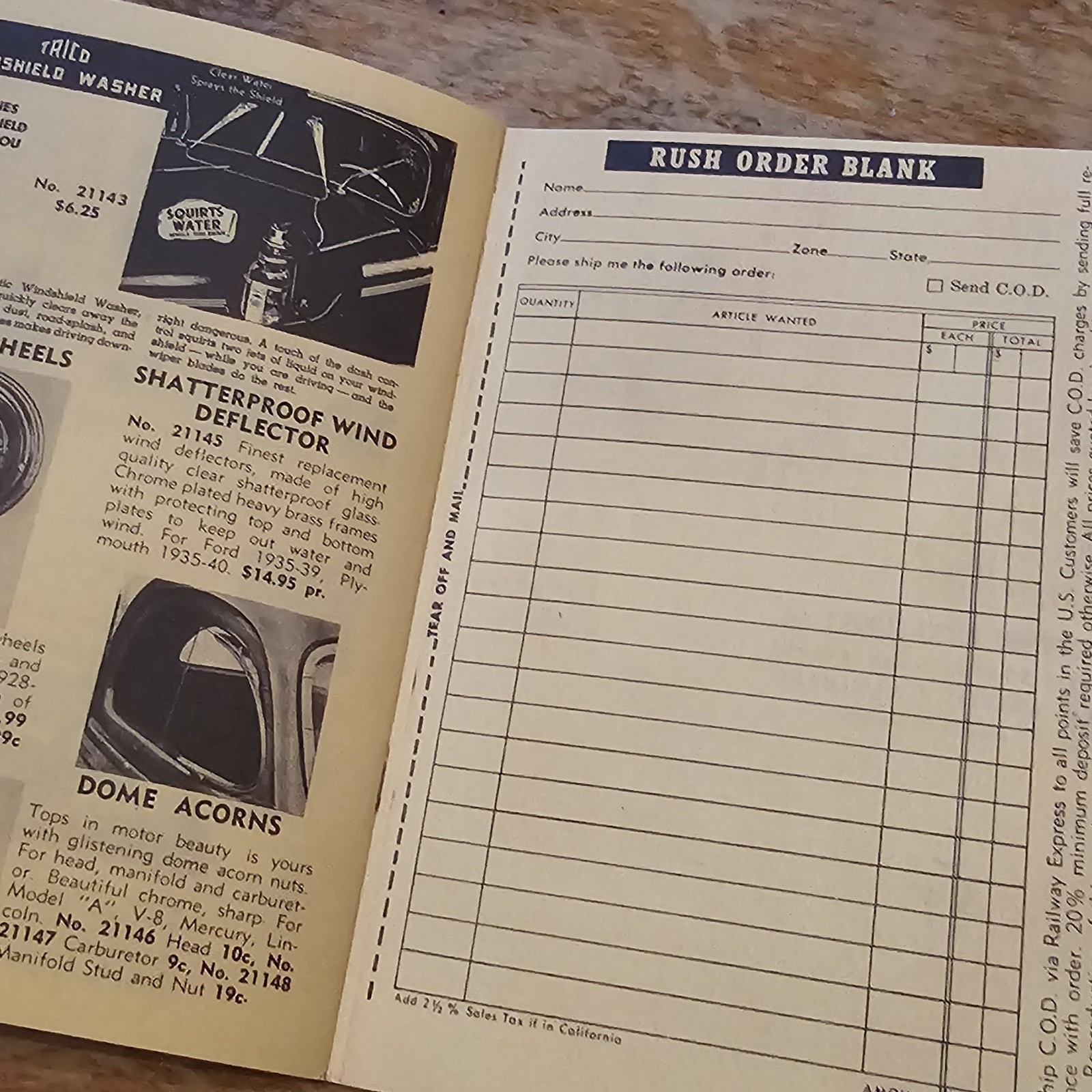 1948 Eastern Auto Accessories Catalog hot rod custom speed shop Cal auto ford V8