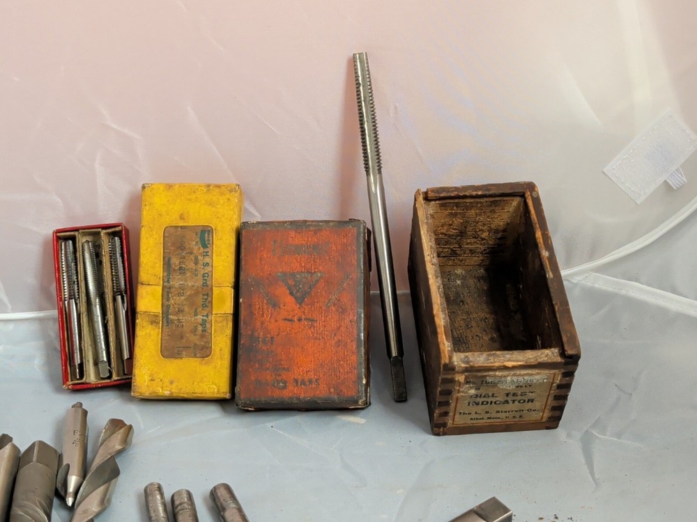 Machinist Taps Drill Bits Ect... Lot Great Condition