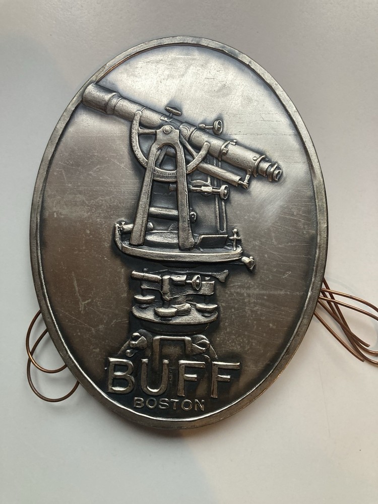BUFF AND BUFF CO. EMBOSSED MEDALLION FOR SURVEYING PRECISE TRANSIT - VINTAGE