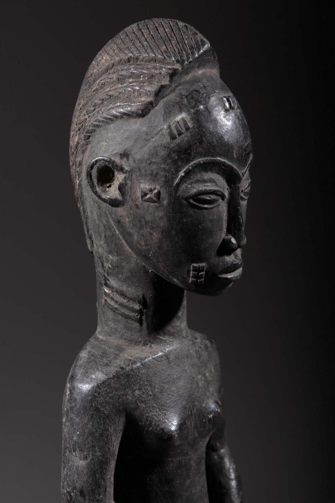Mask African Statue Baoulé 2489