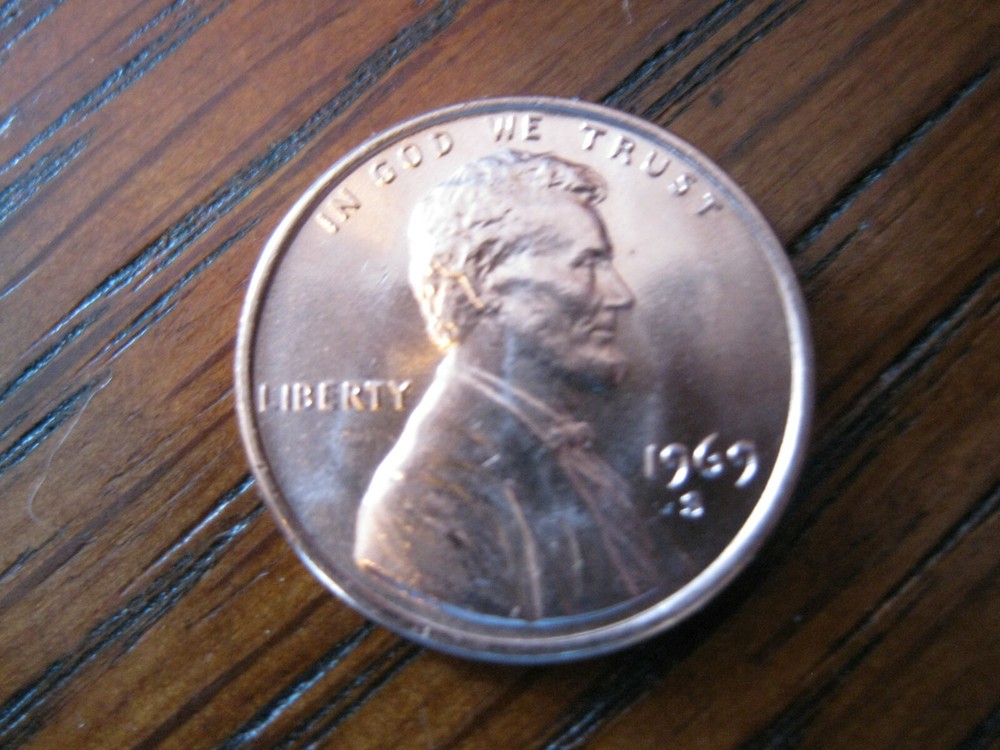 1969 S Lincoln Memorial Cent Gem BU!