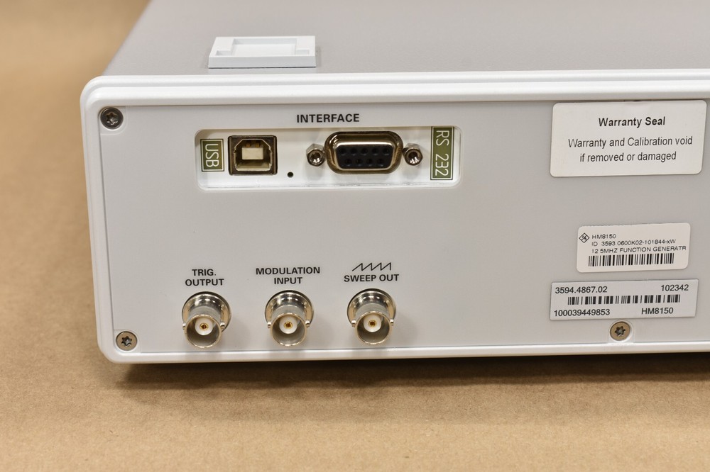 Rohde Schwarz R&S HAMEG HM8150 12.5Mhz Arbitrary Function Generator