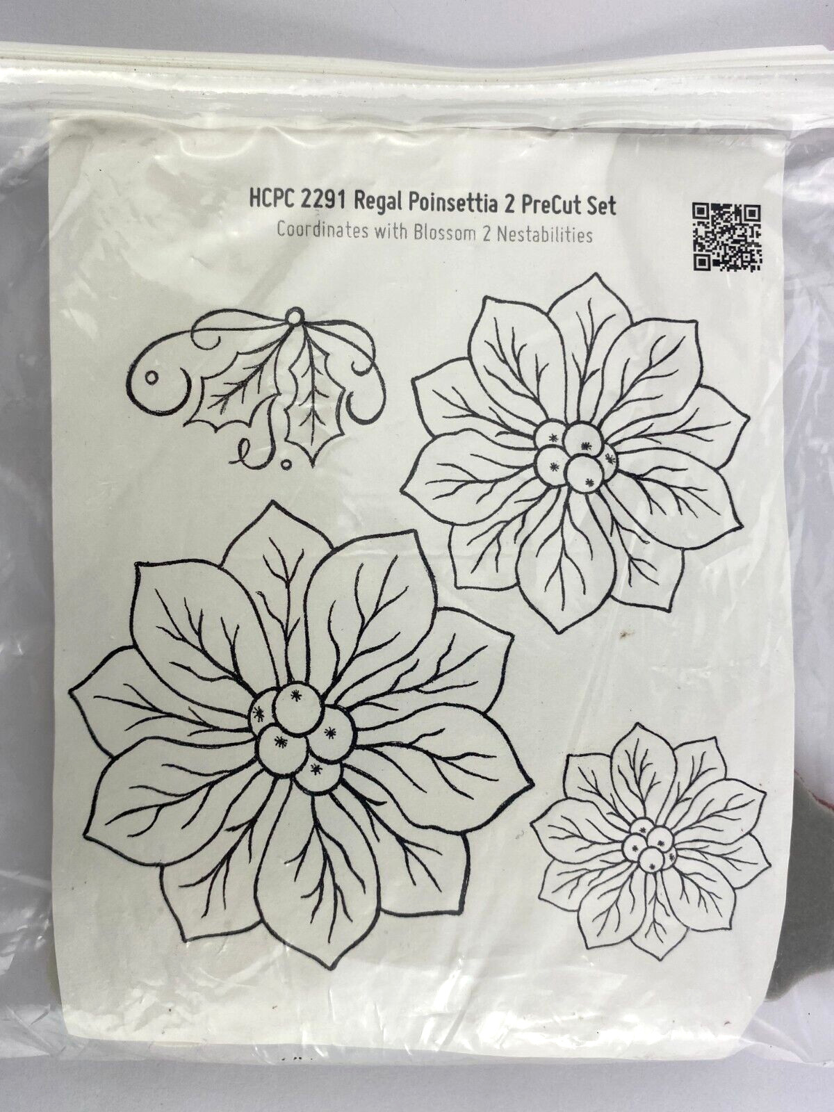 Heartfelt Creations - HCPC 2291 - REGAL POINSETTIA 2 Precut Set - STAMPS