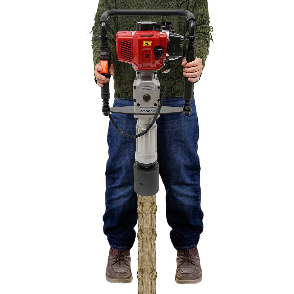 52CC 2-Stroke Pile Driver Gasoline Powered Post Driver Garden Piling Machine