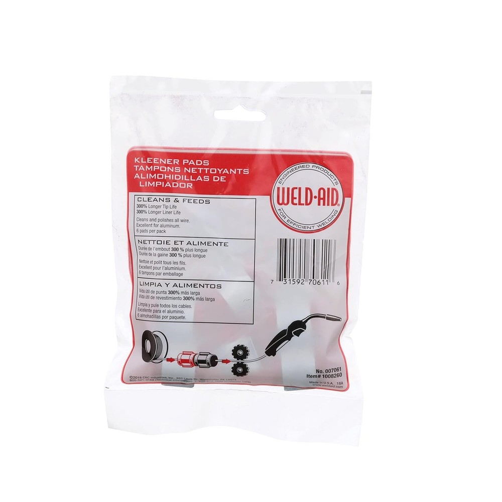 Wire Kleener Pad Lube Matic Welding Cleaning Accessory