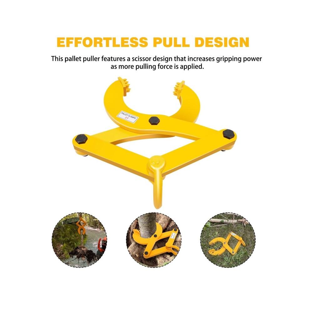 Pallet Puller,3T/6600 LBS Capacity Pallet Jack Puller,Heavy Duty Single Sciss...