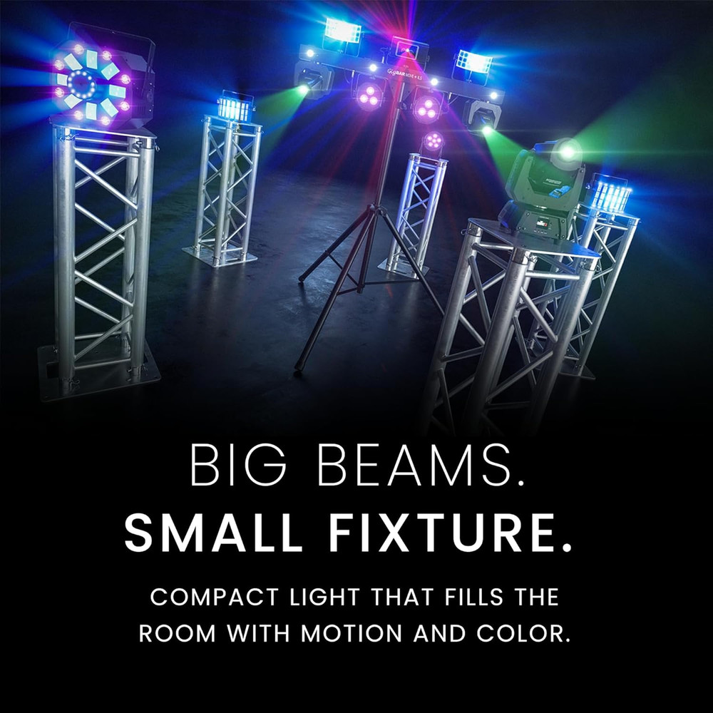 – Mini Kinta ILS Compact LED Derby Effect Light | RGBW Multi-Beam Output through