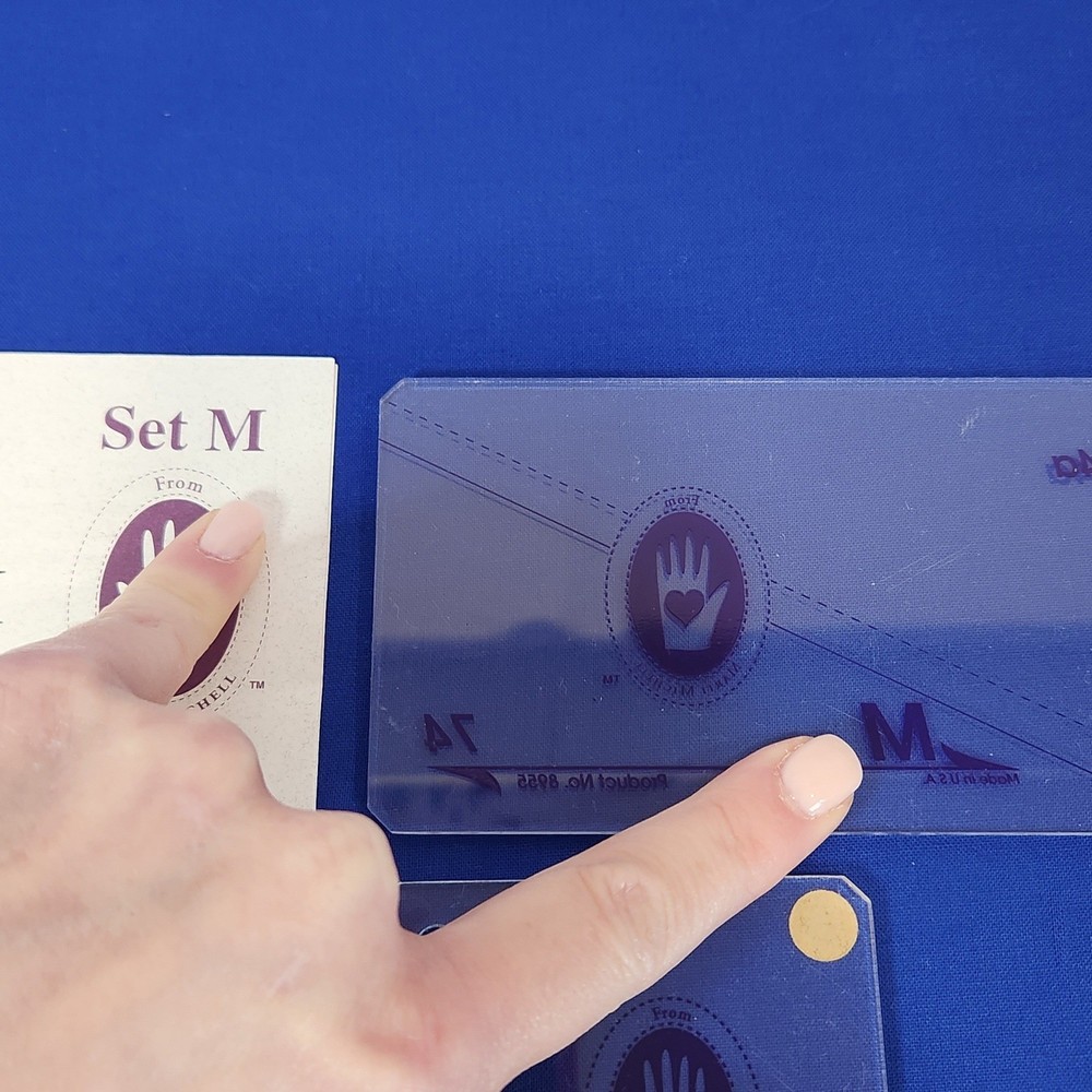 Marti Michell Perfect Patchwork Templates Set M - 12 Inch Five-Patch Block 8955