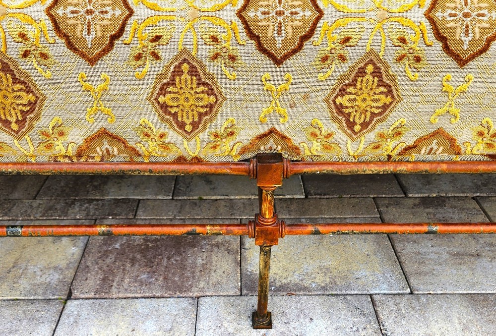 Antique Iron Daybed Bench