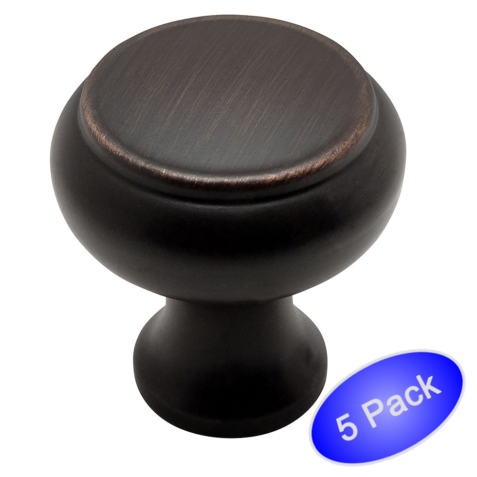 *5 Pack* Cosmas Oil Rubbed Bronze Cabinet Knobs #9434ORB